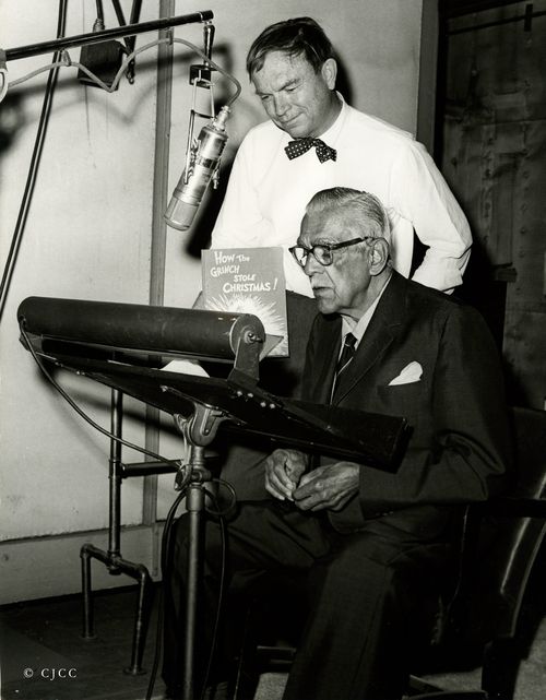 Boris-Karloff-Chuck-Jones-recording-how-the-grinch-stole-christmas