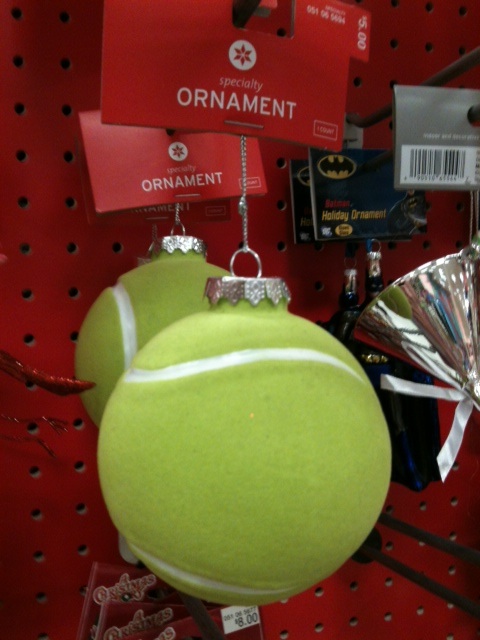 tennis ball ornament
