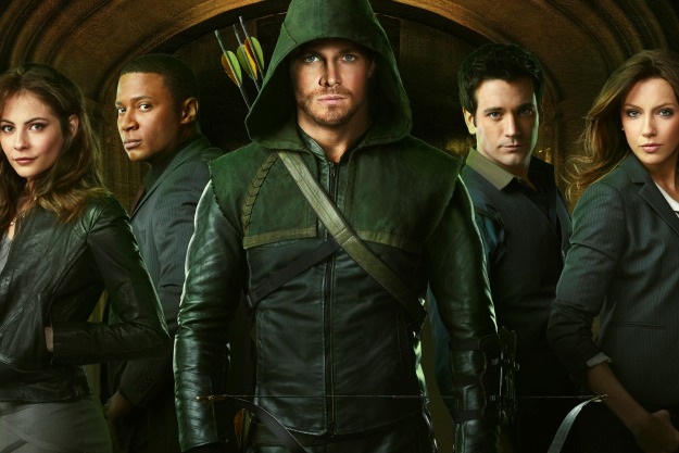 arrow cast in green
