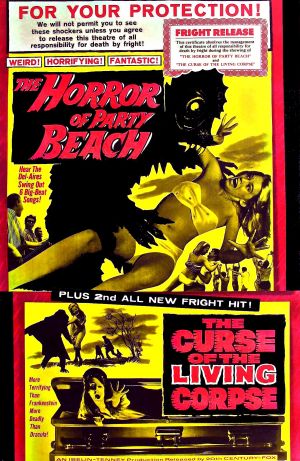 horror party beach curse corpse double