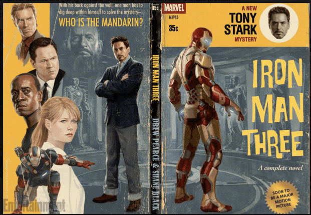 iron man 3 poster:paperback