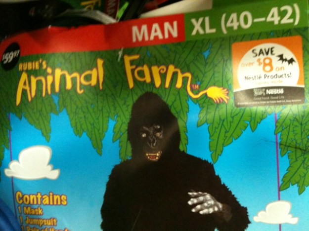 hallow animal farm ape costume