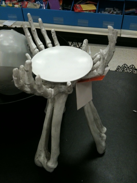 hallow hands candy dish