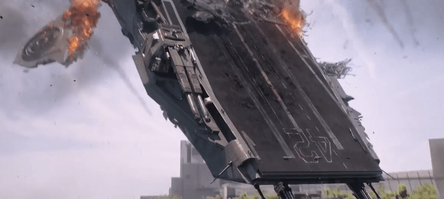 helicarrier crashing