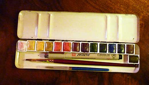 watercolor paints