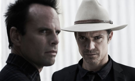 Walton Goggins and Timothy Olyphant in Justified