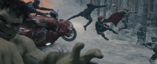 age of ultron group flying